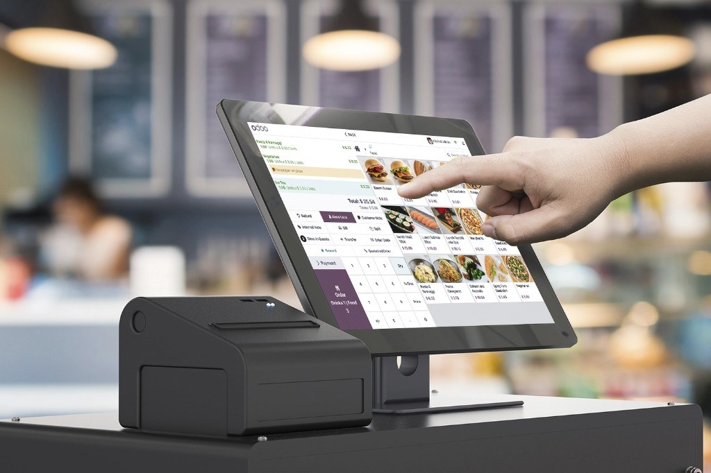 Caisse tactile POS en restaurant